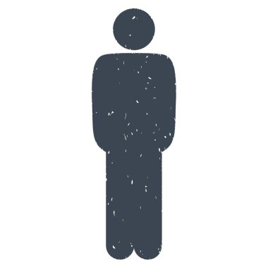 Ayakta adam grenli doku simgesi