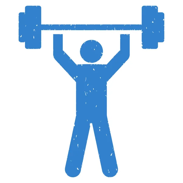 Power Lifting körnige Textur Symbol — Stockvektor