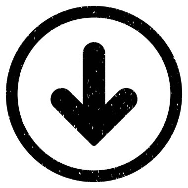 Simge lastik damgası aşağı ok