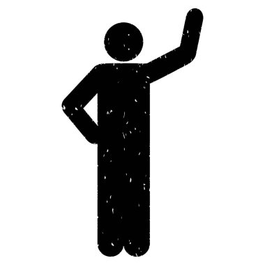 Güvence poz grenli doku simgesi