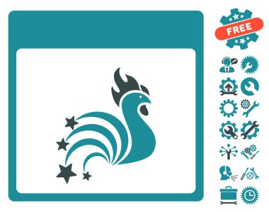 Horoz Fireworks ile Bonus sayfa vektör simge takvim