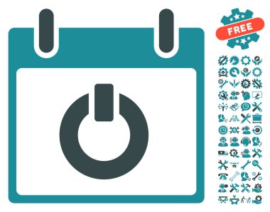 Takvim gün vektör simge Bonus ile açın