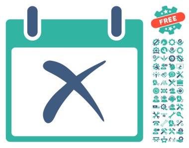 Takvim gün vektör simge Bonus ile reddetmek