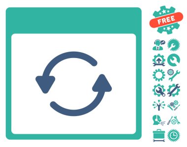 Takvim sayfası vektör simgesi ile Bonus güncelleme