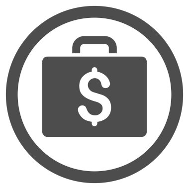 Büyük düz yuvarlak vektör simge muhasebe