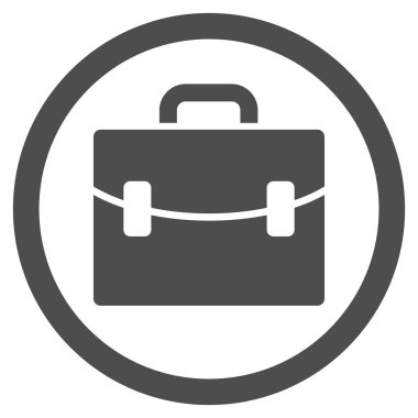 Büyük düz yuvarlak vektör simgesi