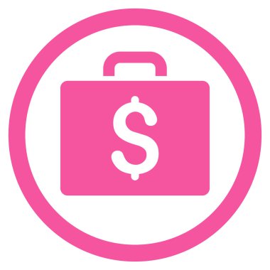 Büyük düz yuvarlak vektör simge muhasebe