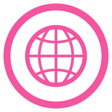 Düz yuvarlak vektör simge