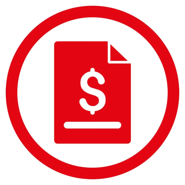Rechnung Seite flach Vektor Icon — Stockvektor © ahasoft ...