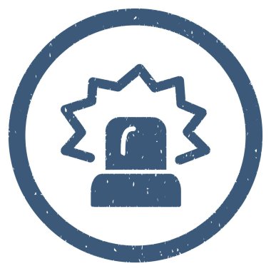 Alarm grenli simgesi yuvarlak