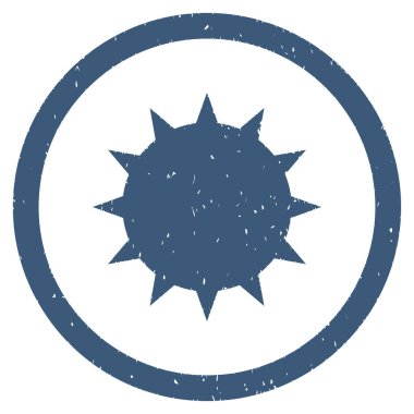 Bakteri grenli simgesi yuvarlak