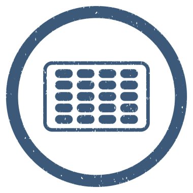 Yuvarlak grenli simgesi blister