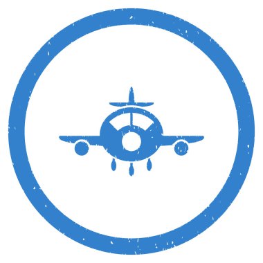 Uçak grenli simgesi yuvarlak