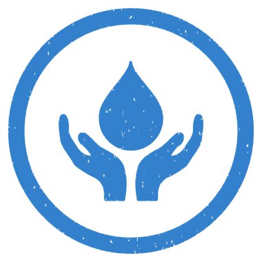 Kan bağışı yuvarlak grenli simgesi eller