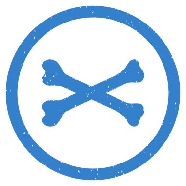 Kemikleri yuvarlak grenli simgesi çapraz