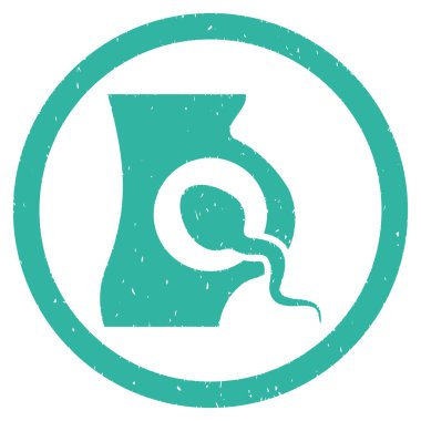 Suni tohumlama grenli simgesi yuvarlak