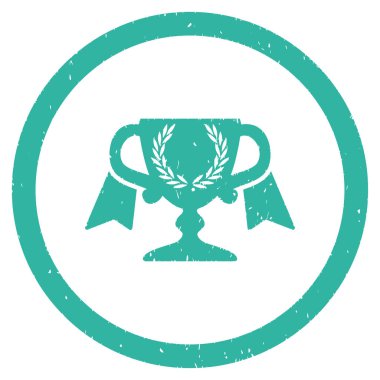 Ödülü Kupası grenli simgesi yuvarlak