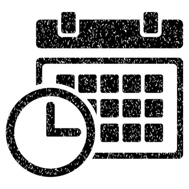 Tarih ve zaman grenli doku simgesi