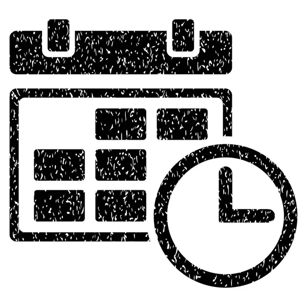 Ημερομηνία και ώρα κοκκώδη υφή εικονίδιο — Διανυσματικό Αρχείο