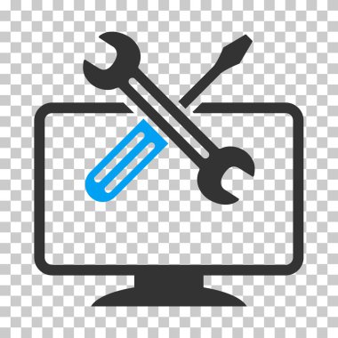 Bilgisayar araçları vektör simgesi