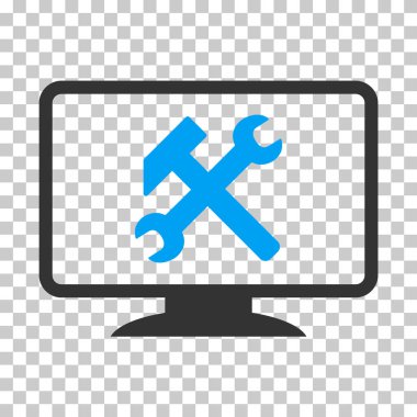 Masaüstü ayarları vektör simgesi