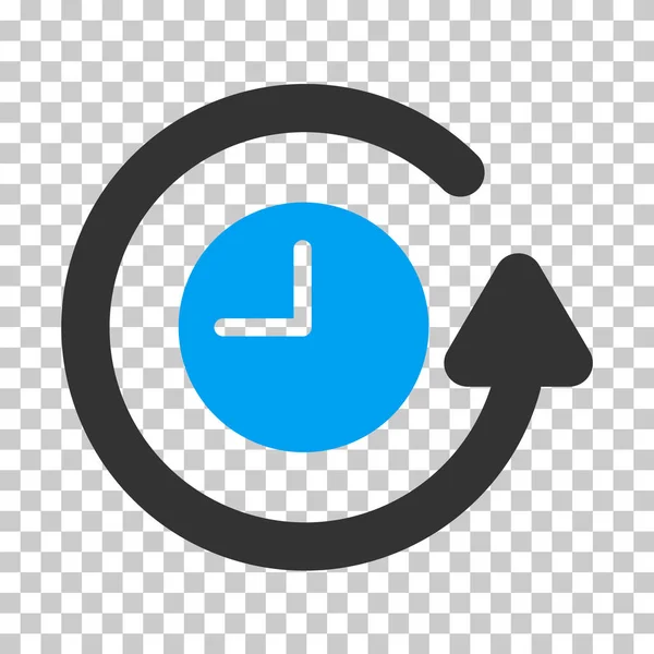 Restaurar icono de vector de reloj — Vector de stock