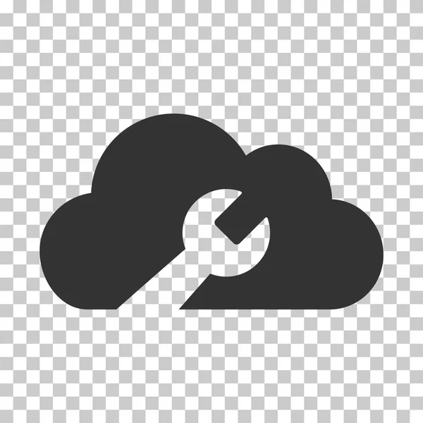 Cloud klíč nástroje pro vektorové ikony — Stockový vektor