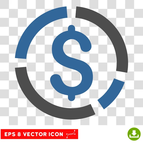 Financial Diagram Vector Eps Icon — Stock Vector