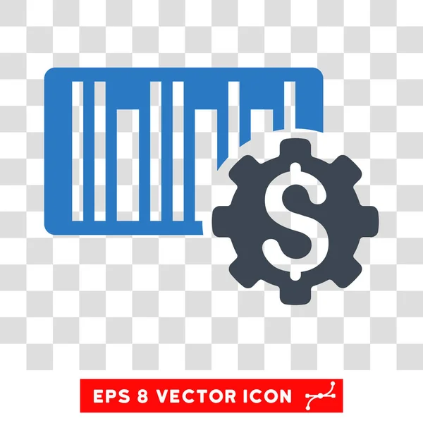 Значок векторной установки цен на штрих-код — стоковый вектор