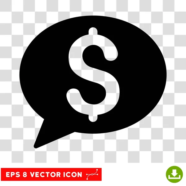 Message bancaire vecteur Eps Icône — Image vectorielle