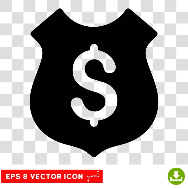 Escudo financiero Vector Eps icono — Vector de stock