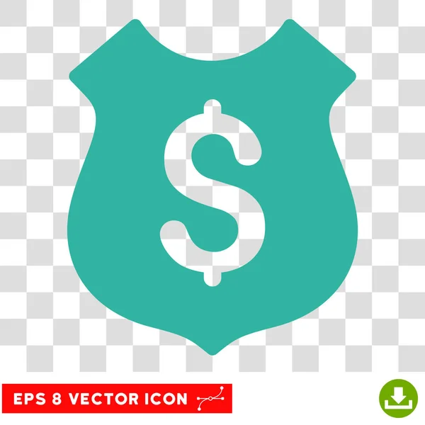Financial Shield Vector Eps Icon — Stock Vector