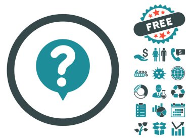 Durum sorgu düz vektör simgesi Bonus ile