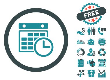 Uçus tarifesi düz vektör simge Bonus ile