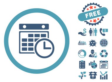 Uçus tarifesi düz vektör simge Bonus ile