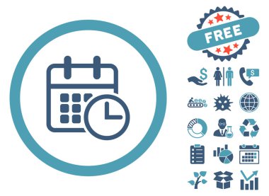 Uçus tarifesi düz vektör simge Bonus ile