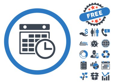 Uçus tarifesi düz vektör simge Bonus ile