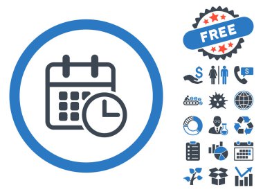 Uçus tarifesi düz vektör simge Bonus ile