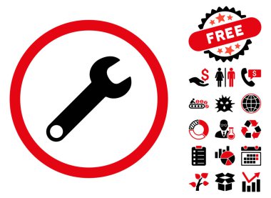 Anahtar düz vektör simgesine Bonus ile