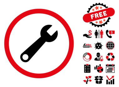 Anahtar düz vektör simgesine Bonus ile