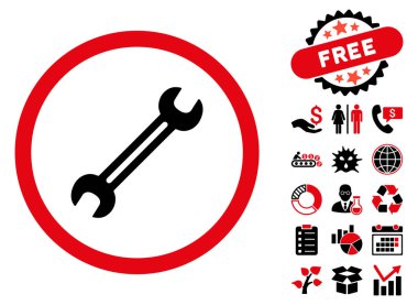 Anahtar düz vektör simgesine Bonus ile