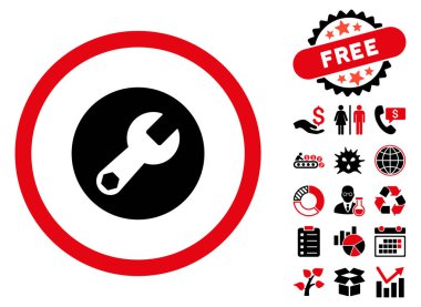 Anahtar düz vektör simgesine Bonus ile