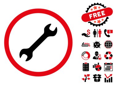 Anahtar düz vektör simgesine Bonus ile