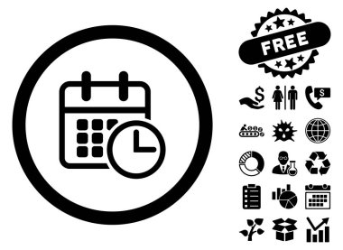 Uçus tarifesi düz vektör simge Bonus ile