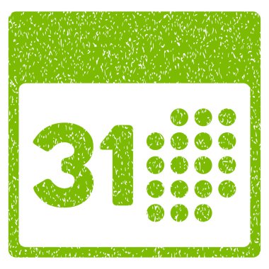 Geçen ay gün grenli doku simgesi