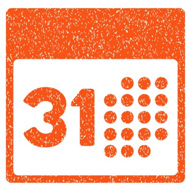 Geçen ay gün grenli doku simgesi