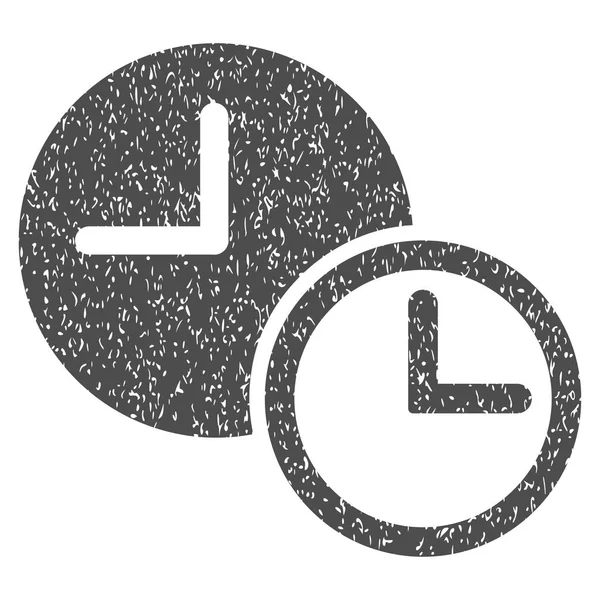 Relojes Grainy Texture Icono — Vector de stock