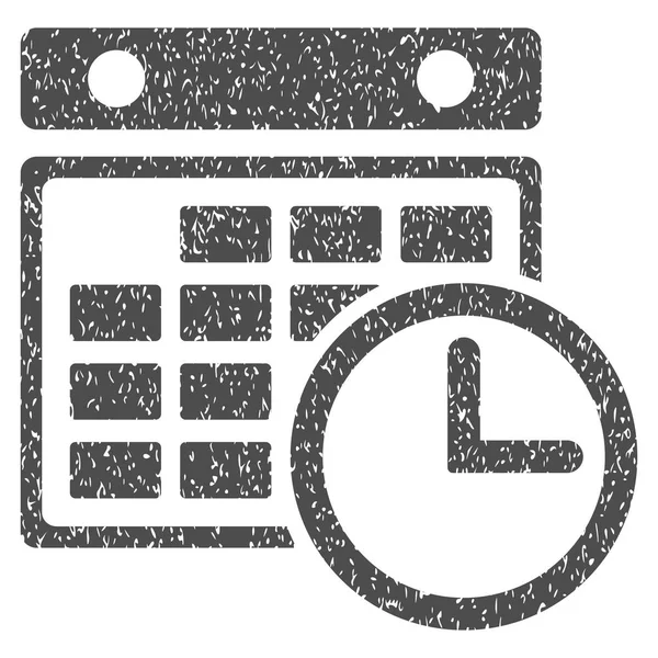 Tijdschema korrelige textuur pictogram — Stockvector