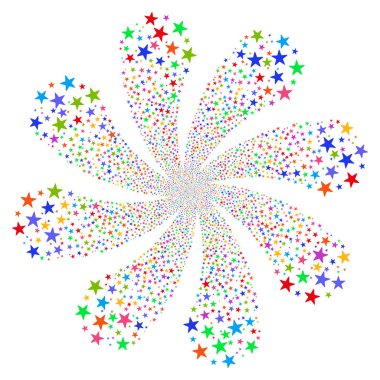 Yıldız Selam çiçek sekiz yaprakları ile