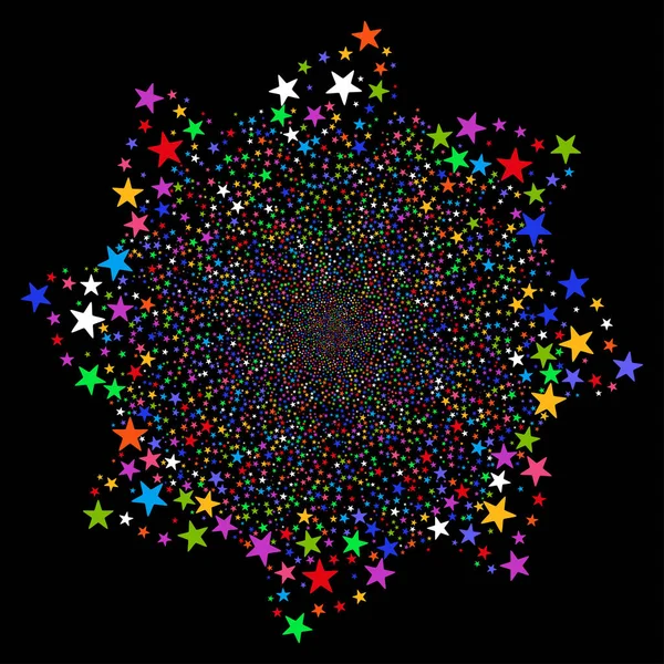 Fireworks Star Flower — Stockfoto